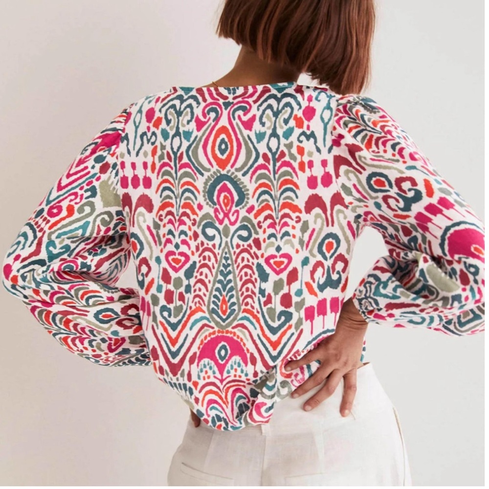 Boden Multicolor Patterned Blouse - image 2